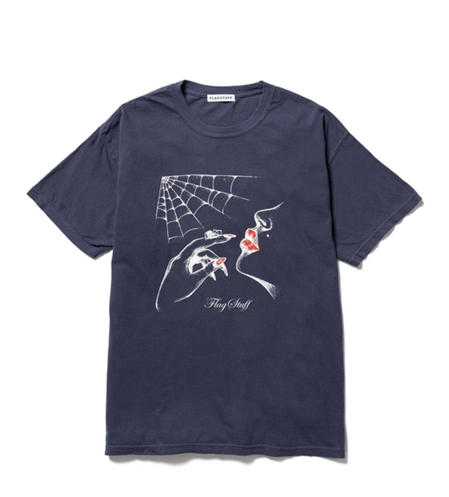 "SPIDER" S/S TEE *ネイビー*