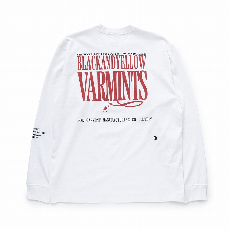 VARMINTS POCKET LS TEE *ホワイト*