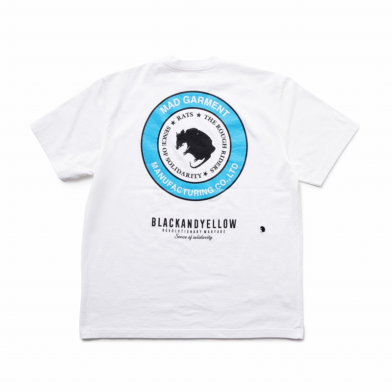 TWO WHEEL TEE *ホワイト×ライトブルー*