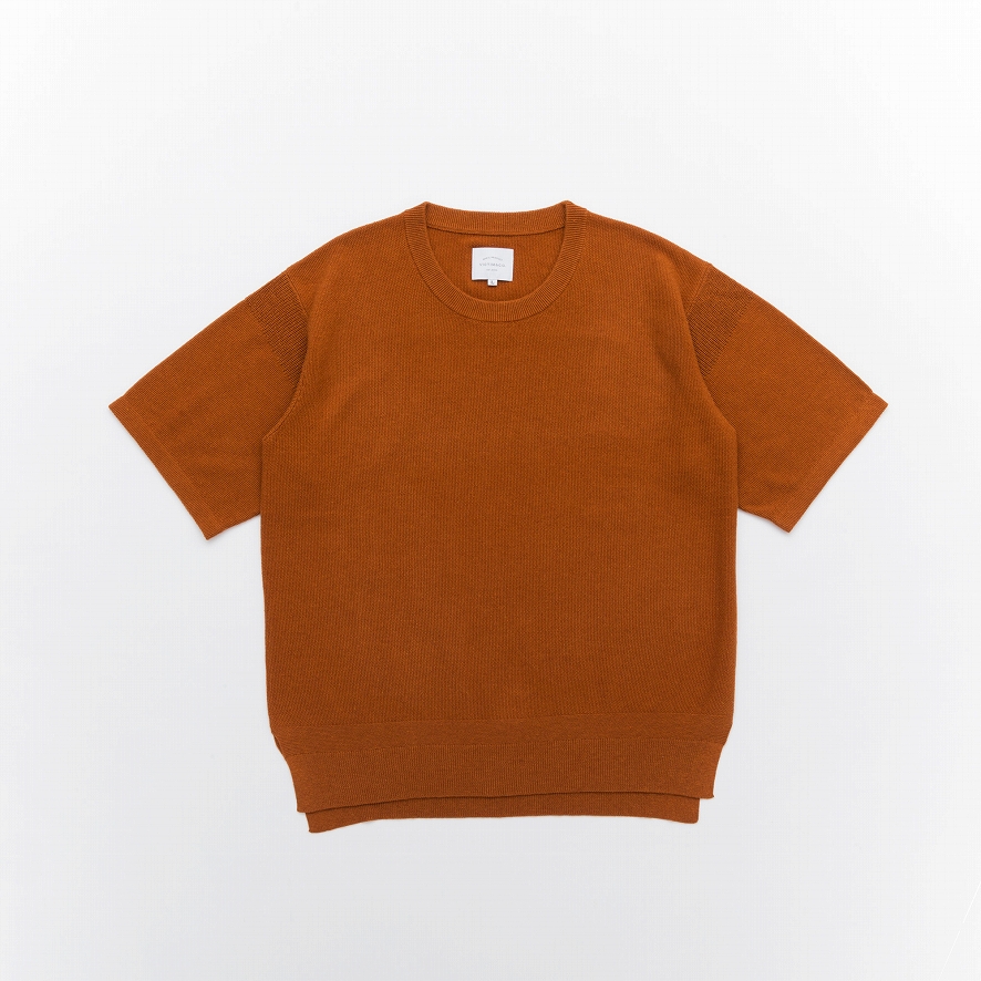 KNIT TEE *ブラウン*