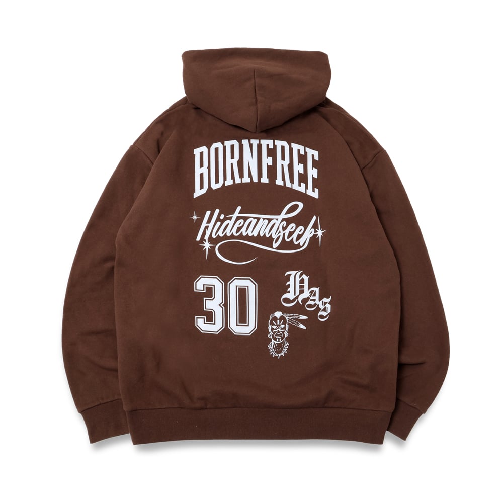 Team Hooded Sweat Shirt *ブラウン*
