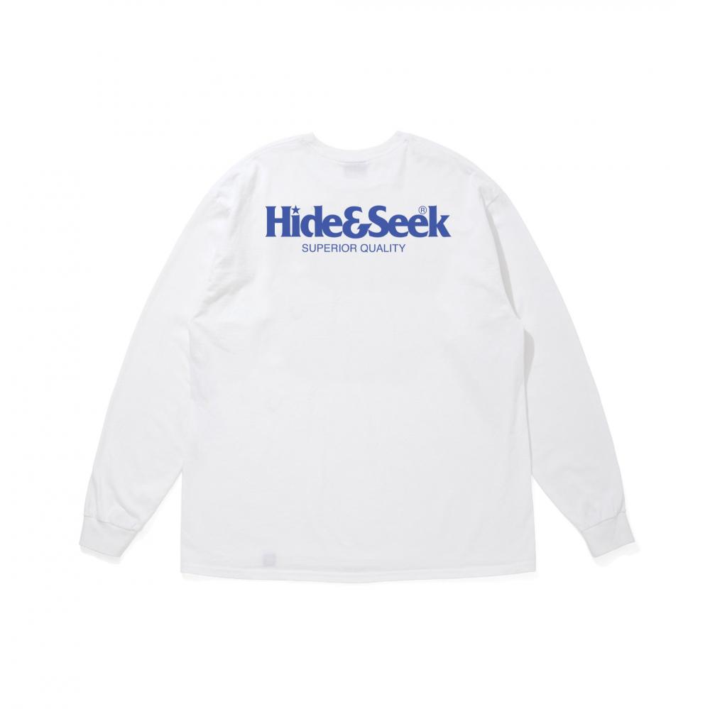 LOGO L/S TEE (26SS) / WHT-BLU