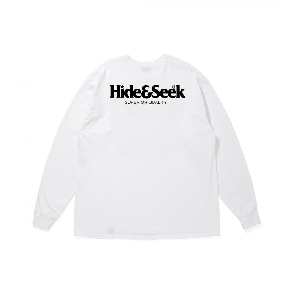 LOGO L/S TEE (26SS) / WHT-BLK