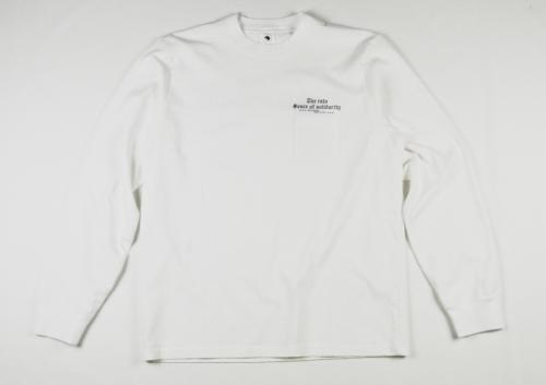 PRINT L/S OLD ENGLISH *ホワイト*