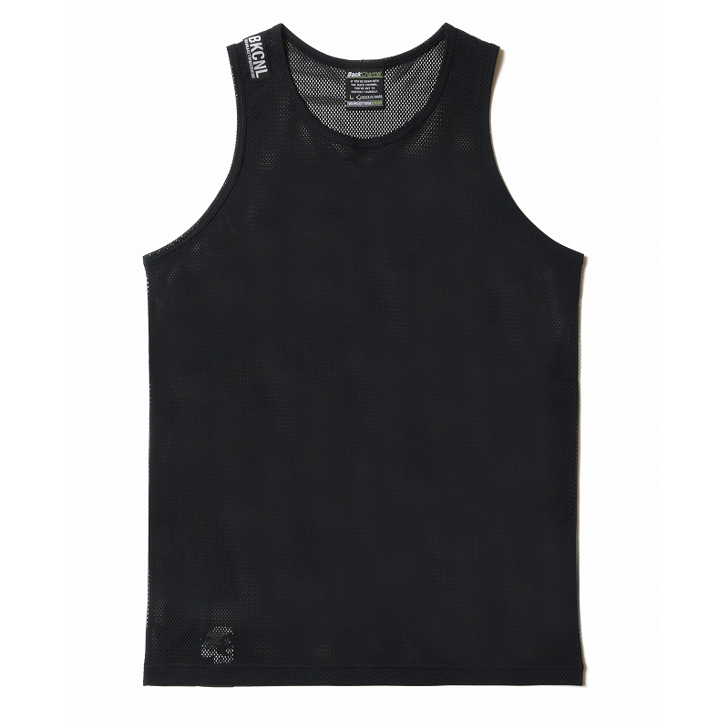 MESH TANK TOP / BLACK