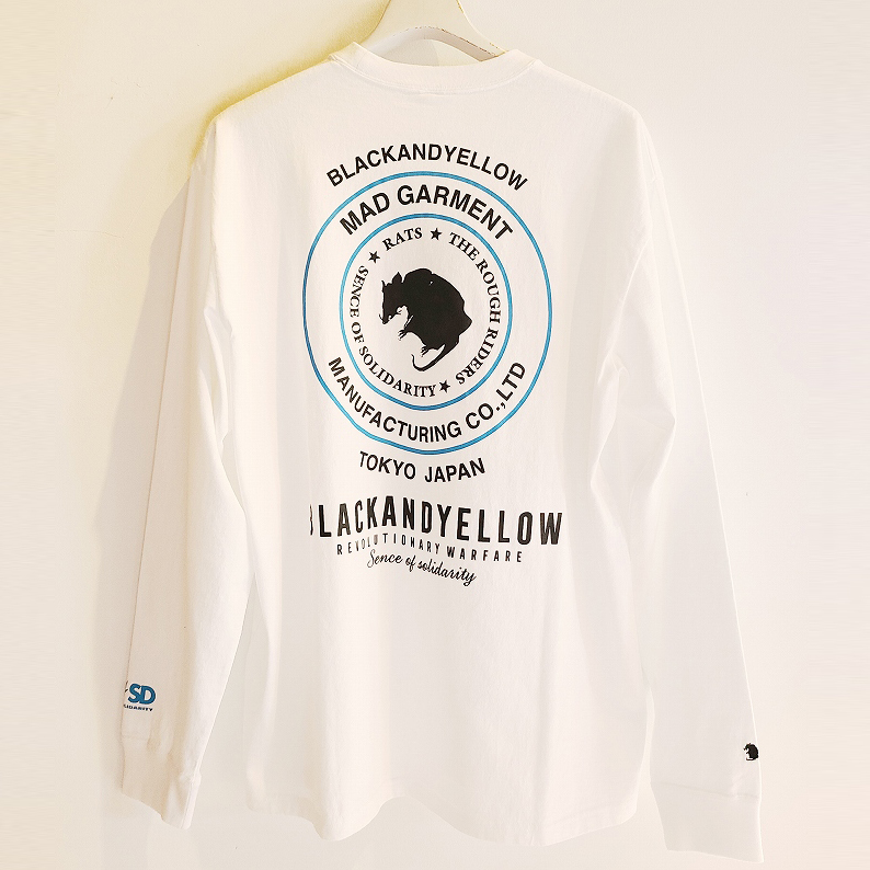 2WHEEL L/S *ホワイト×ライトブルー*