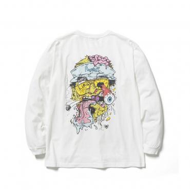 "COLLAPSE" L/S TEE *ホワイト*