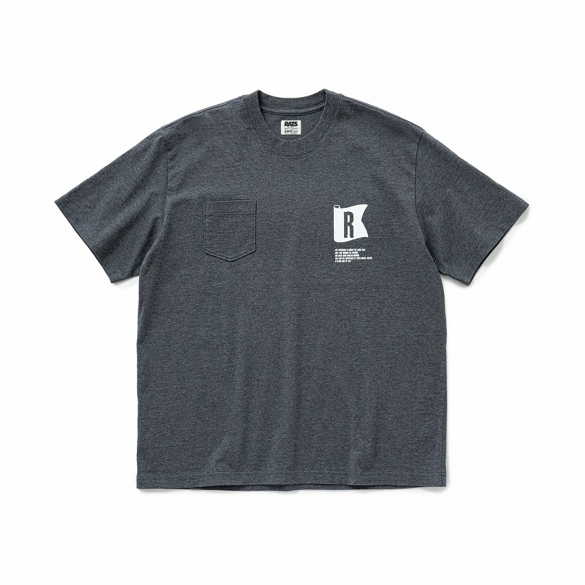 FLAG POCKET TEE *チャコール*