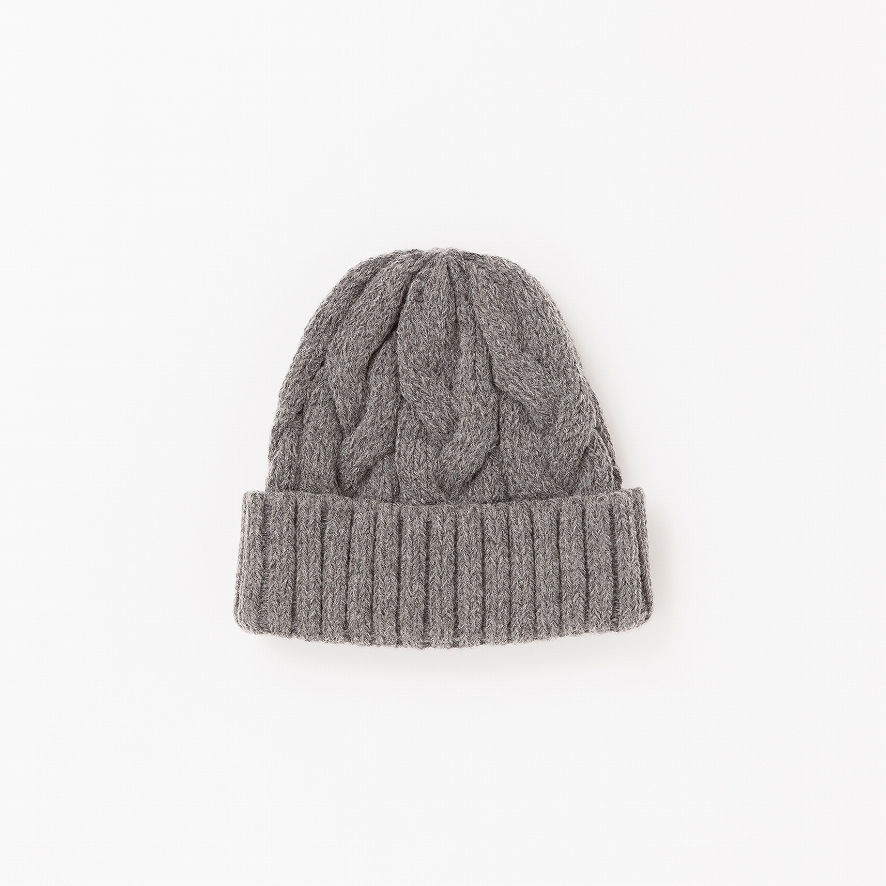 VICTIM×CA4LA / CABLE KNIT CAP *グレー*