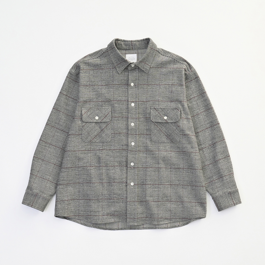 GLENCHECK BIG SHIRTS *ライトグレー*