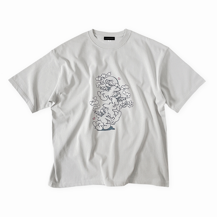 Chilling smaxx Big silhouette tee *Frost gray*