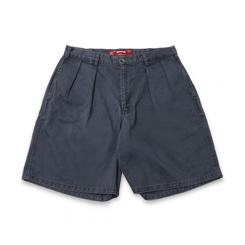 Pleated Short(Pigment Dye) *チャコール*