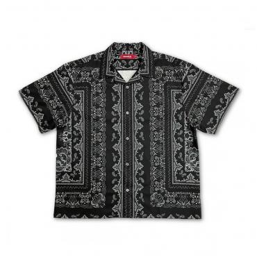 Bandana Pattern S/S Shirt *ブラック*