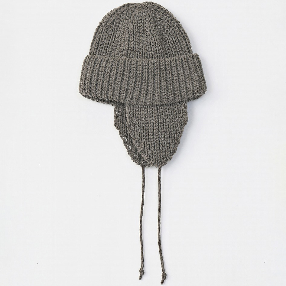 ×CA4LA / EAR FLAP KNIT CAP *ブラウン*