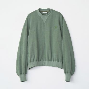 VINTAGE EFFECT SHORT SWEAT *グリーン*