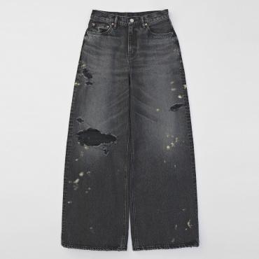 ×HAGUN / TRAN PIPE DENIM PANTS *ブラック*