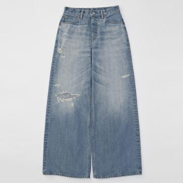 ×HAGUN / TRAN PIPE DENIM PANTS *ブルー*