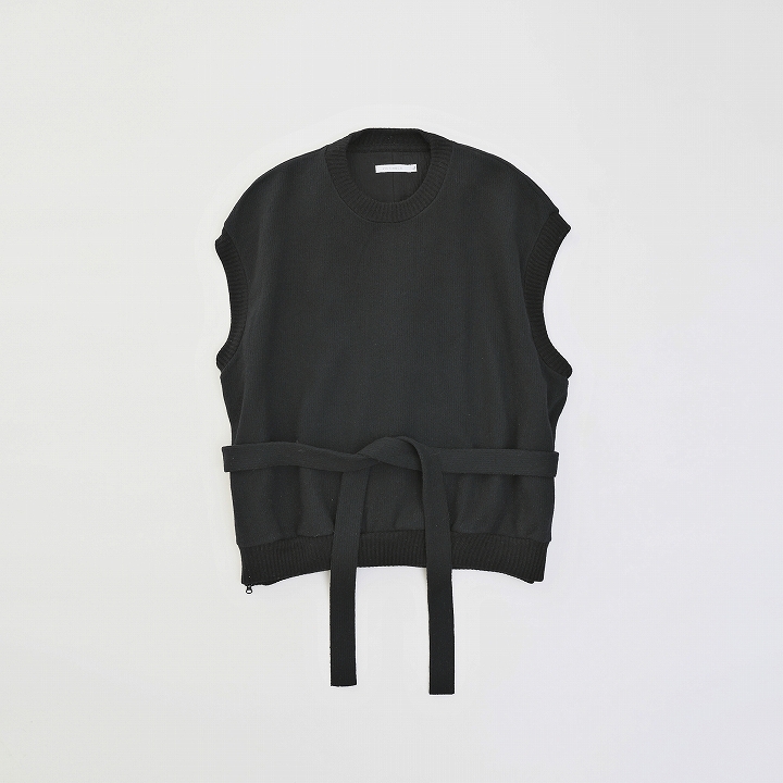 BIG KNIT VEST *ブラック*