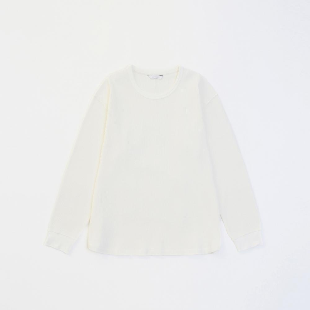 L/S WAFFLE TEE *オフホワイト*