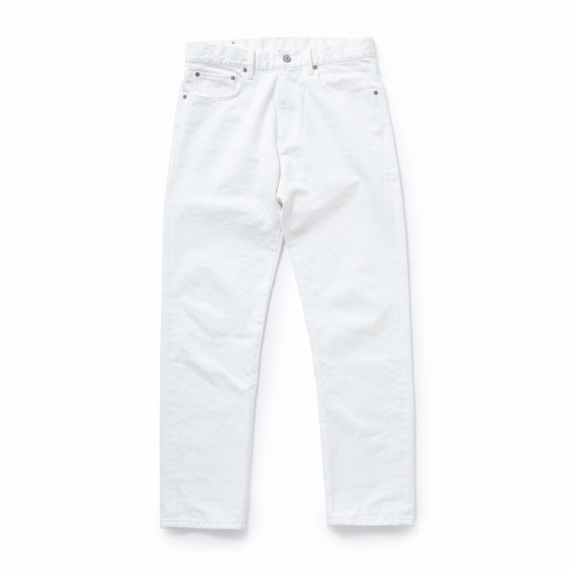WHITE DENIM PANTS SLIM