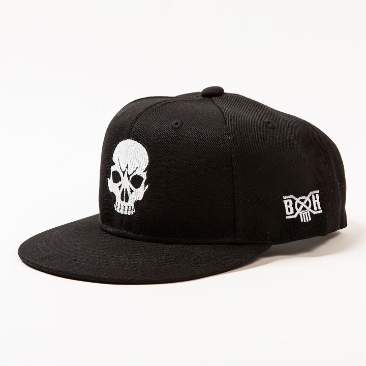 BxH LANCERS SKULL SNAP BACK CAP *ブラック*