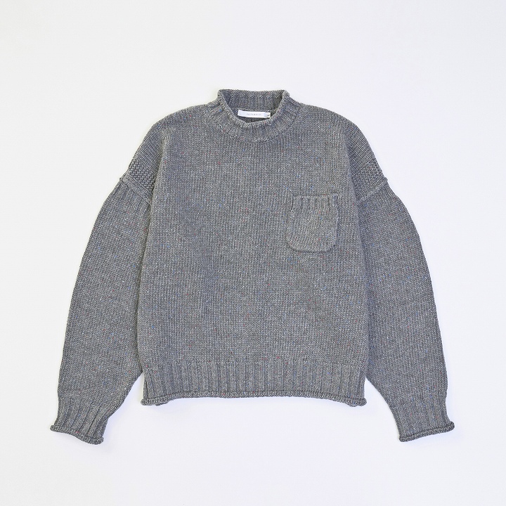 MELANGE GANDHI KNIT *グレー*