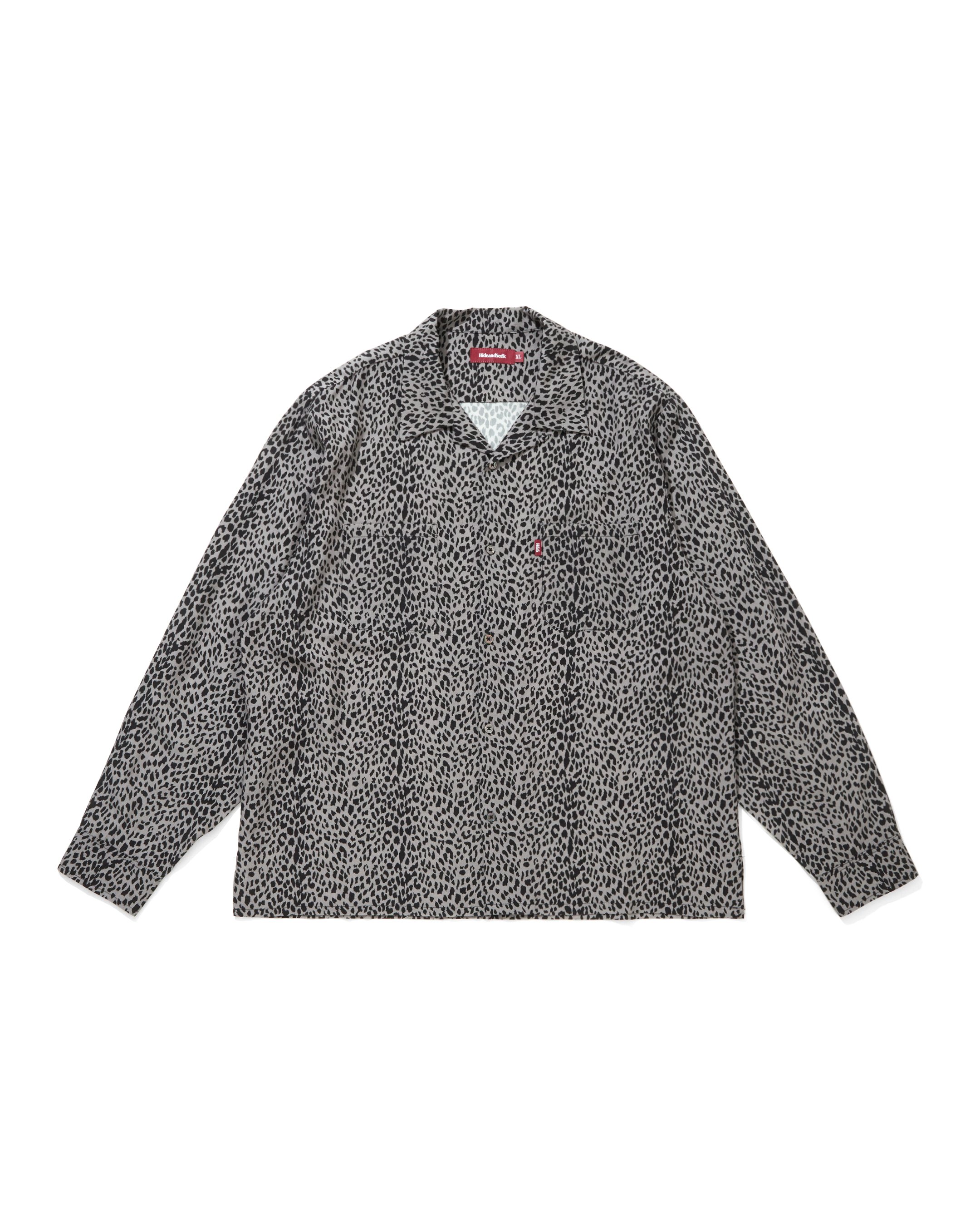 Leopard L/S Shirt / GRAY