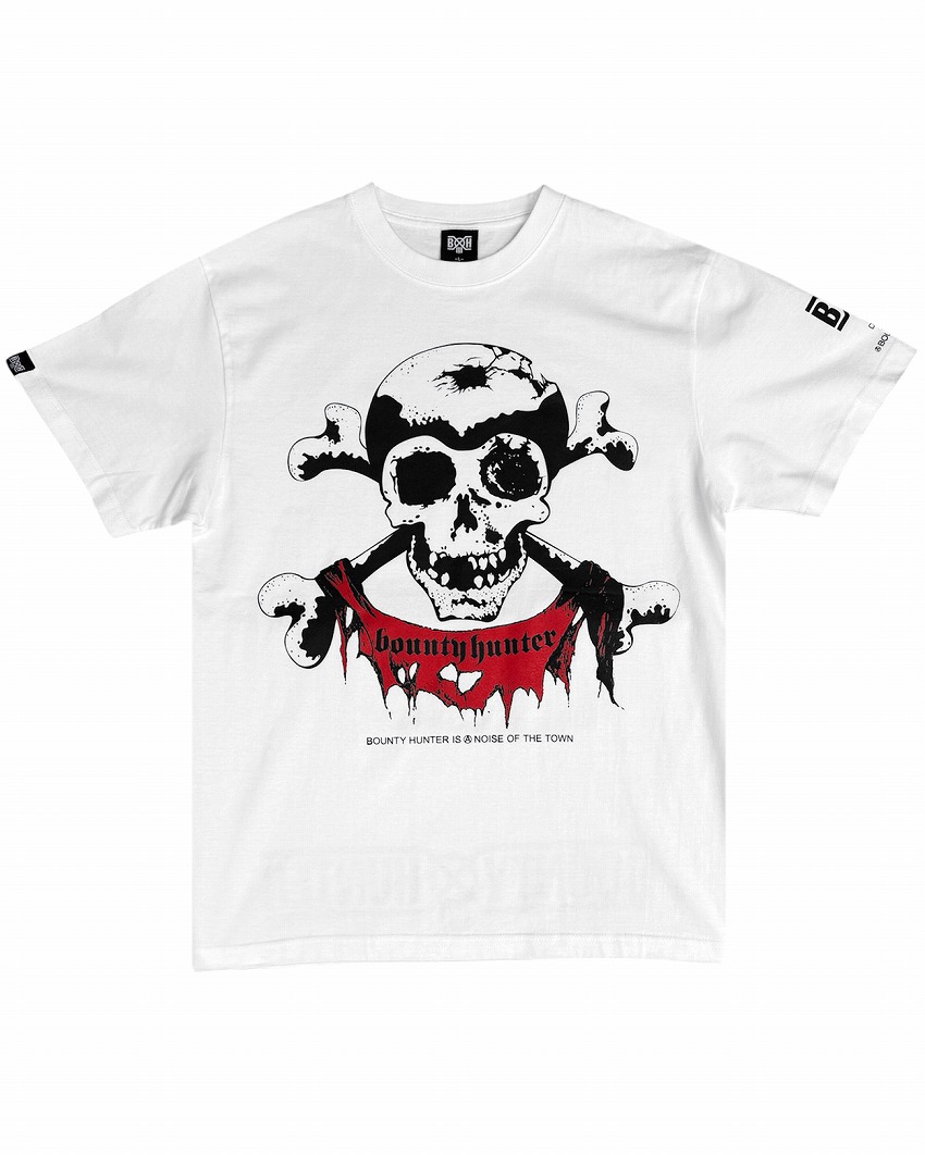 BxH D-BEAT SKULL WHITE Tee