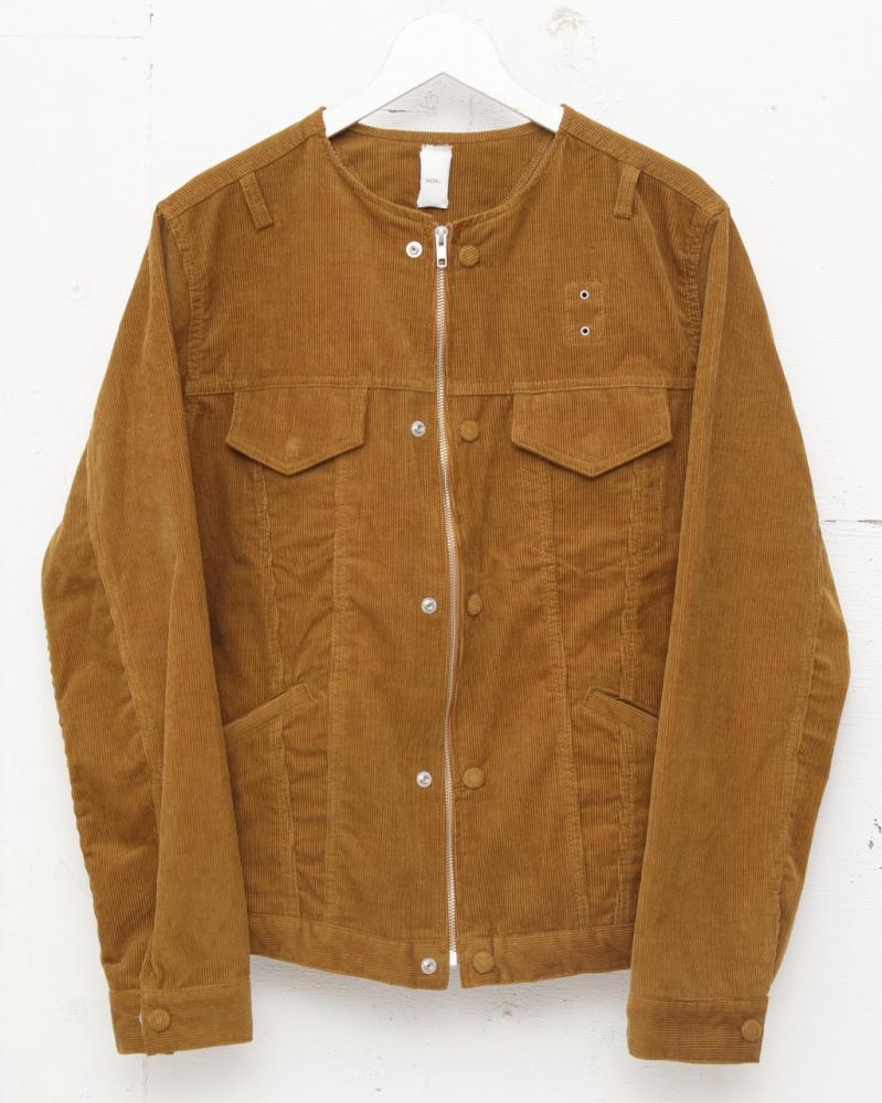 NO COLLAR CORDUROY 3rd JK *マスタード 刺繍無し*