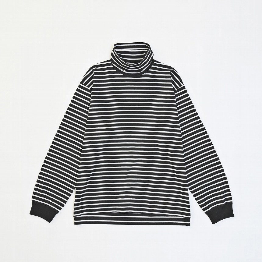 HI-NECK BORDER CUTSEW *ブラック*
