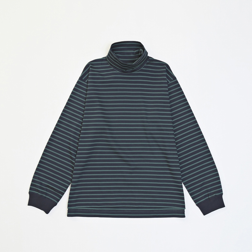 HI-NECK BORDER CUTSEW *グリーン*