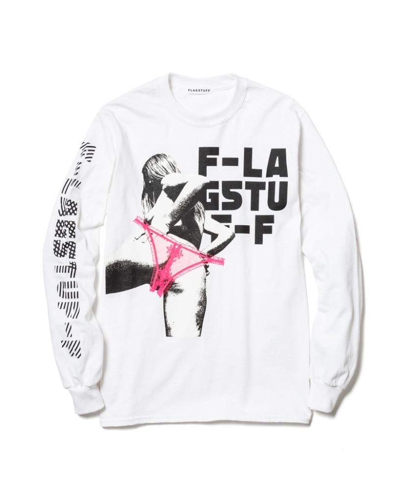 "back" L/S Tee *ホワイト*