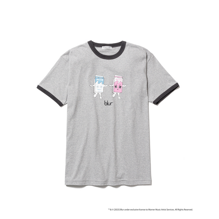 ”MILK"ringer Tee *グレー*