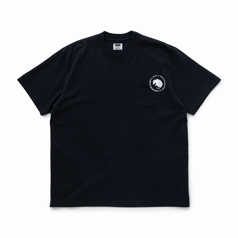 CIRCLE POCKET TEE *ブラック*