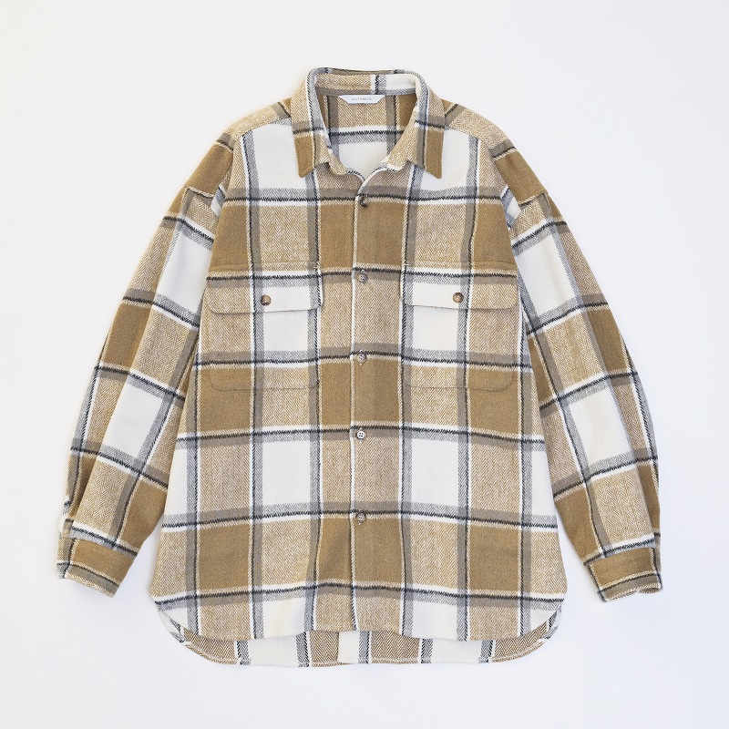 BIG CHECK SHIRTS *ブラウン*