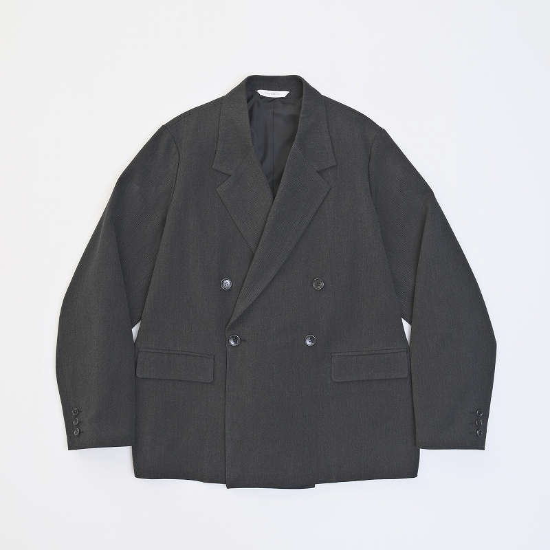 DOUBLE BRESTED JACKET *チャコールグレー*