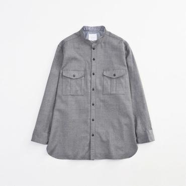 STAND COLLAR CPO SHIRTS *グレー*