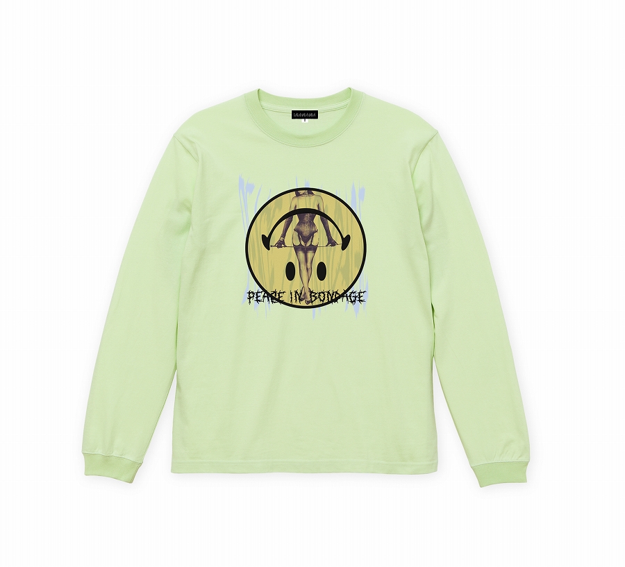 -先行予約-Peace in bondage Long sleeve tee *ミルキーライム*