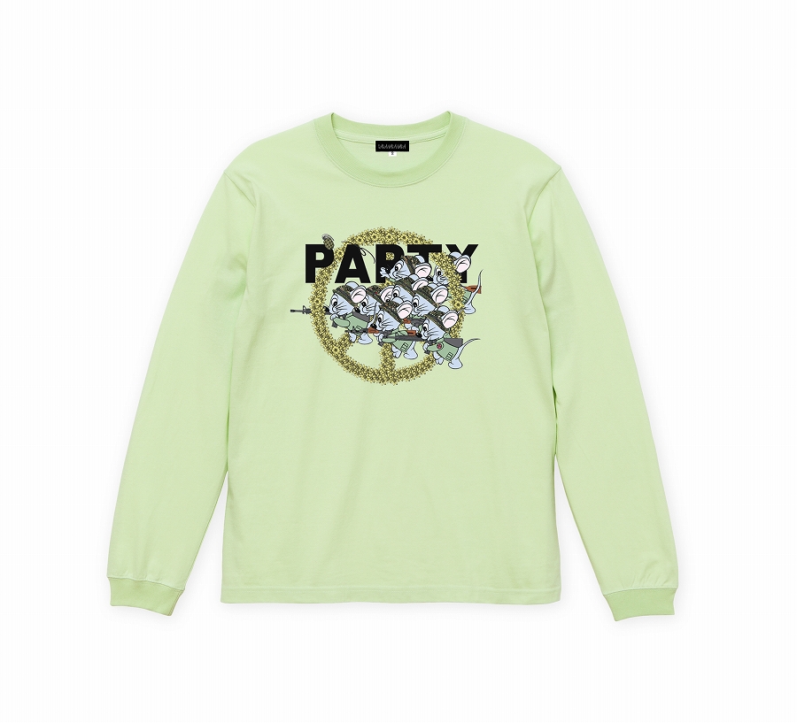 -先行予約-Mouse soldier Long sleeve tee *ミルキーライム*