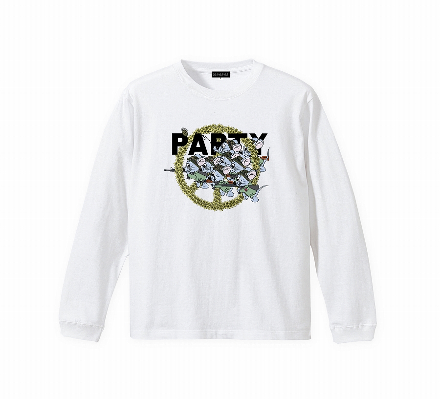 -先行予約-Mouse soldier Long sleeve tee *ホワイト*