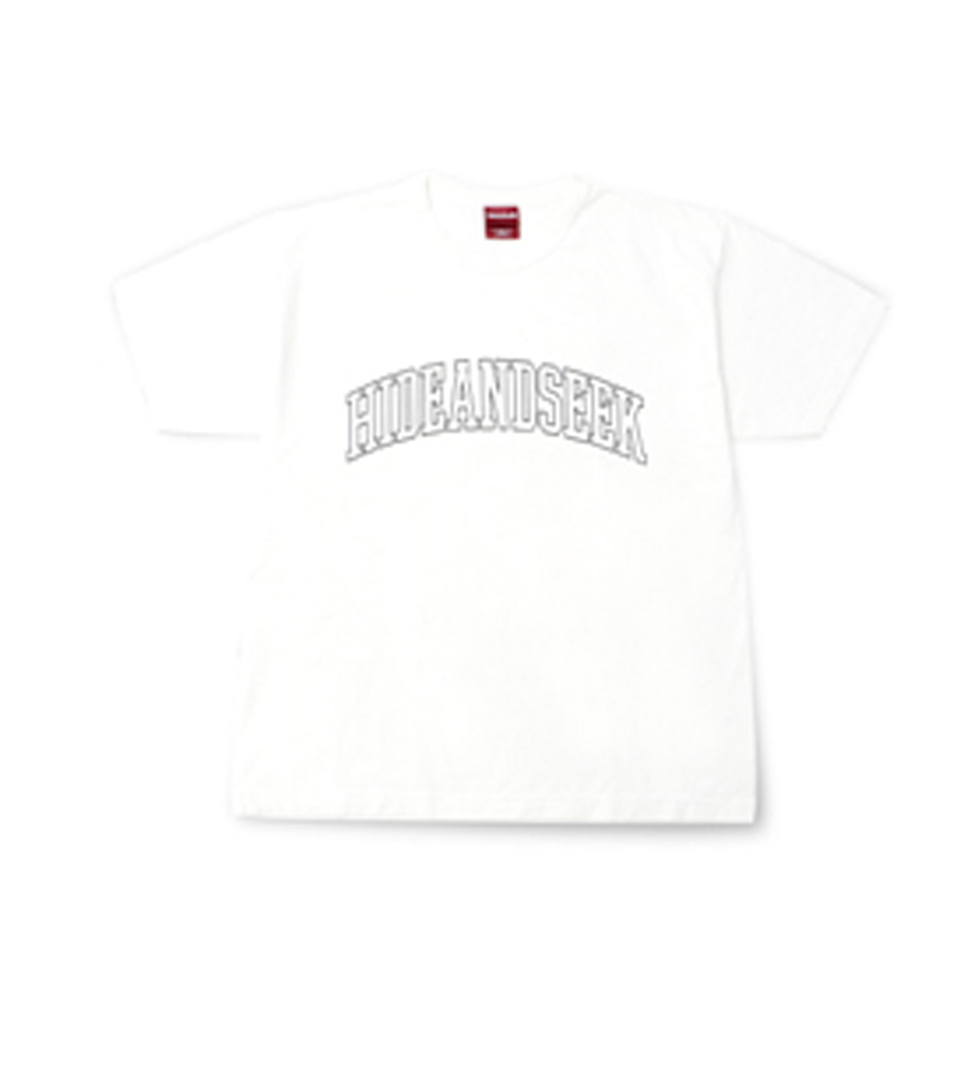 COLLEGE LOGO S/S TEE *ホワイト×ブラック*