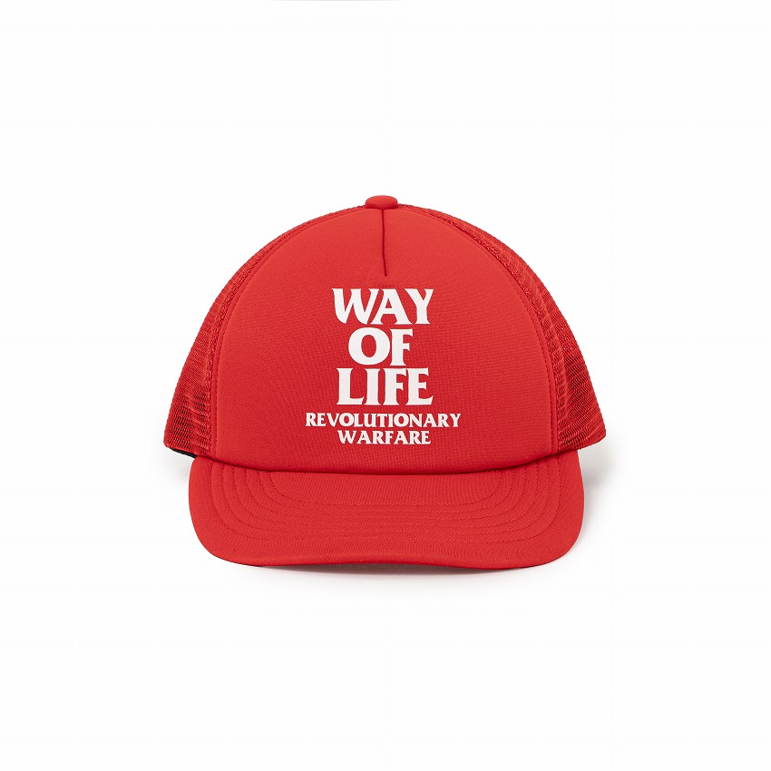 MESH CAP “WAY OF LIFE” *レッド*