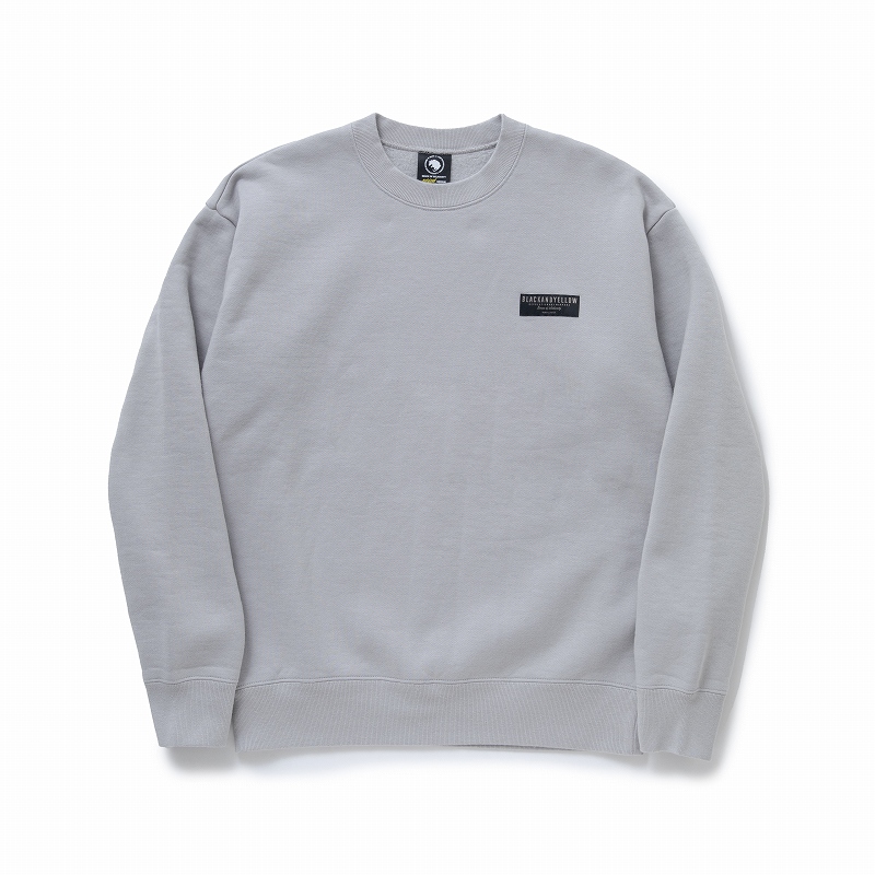 CREW NECK SWEAT BAR TAG *グレー*
