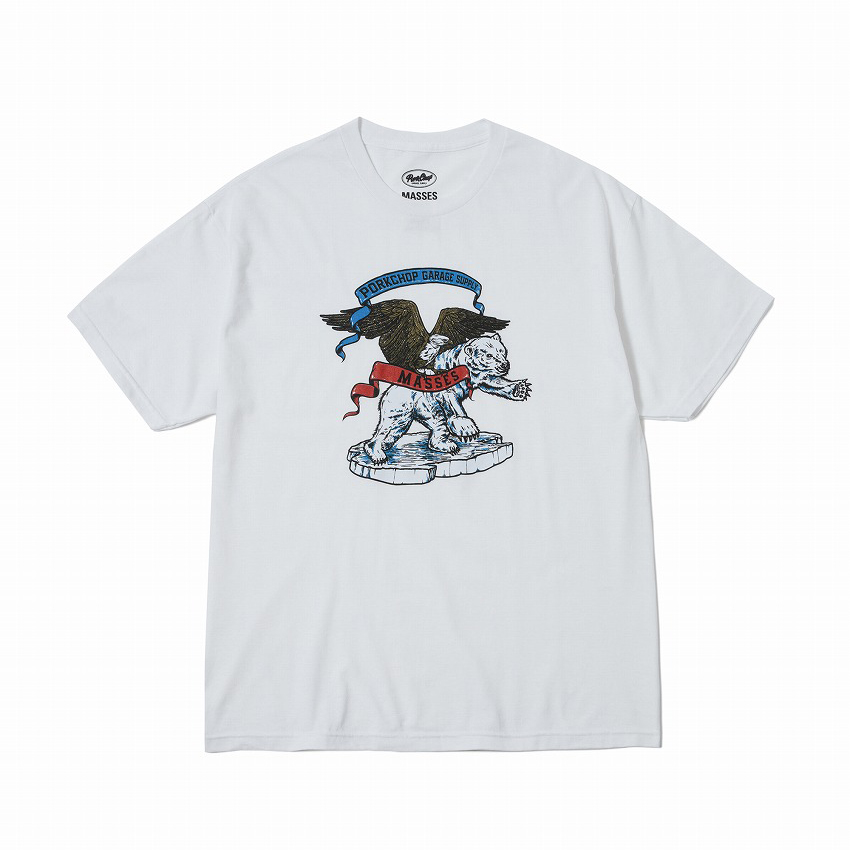 ×PORKCHOP T-SHIRT POLAR BEAR P *ホワイト*