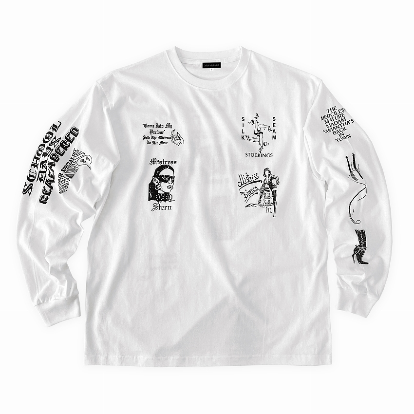 Bizarre Long sleeve tee *White/Black*