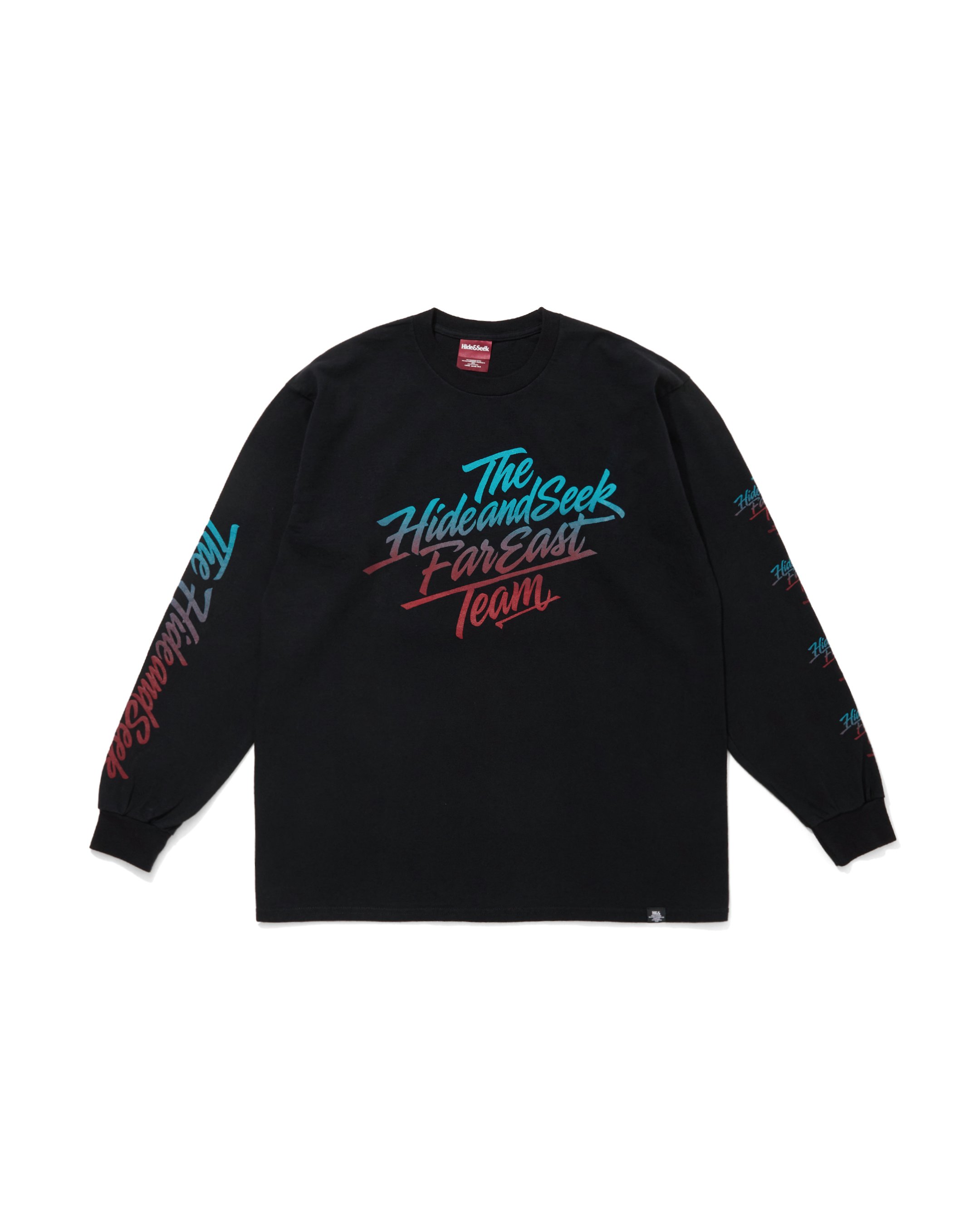 Gradation L/S Tee(26aw) / BLK×RED(FRONT)