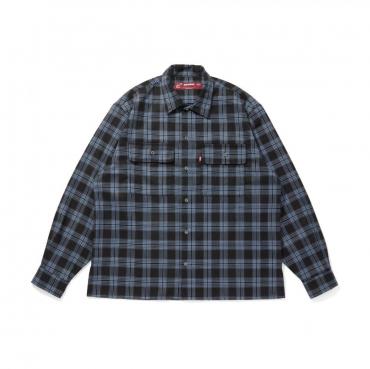 Check L/S Shirt (25aw-2) *ブルー*