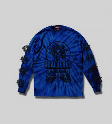 THC x H&S L/S TEE(TIEDYE) *ネイビー*