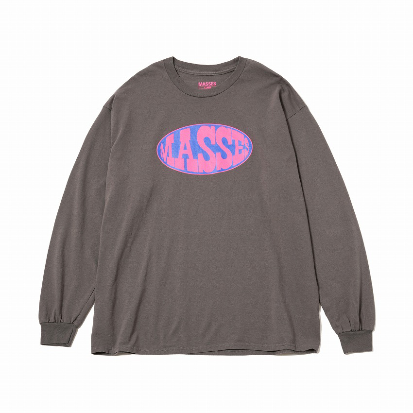 T-SHIRT L/S OVAL *チャコール*