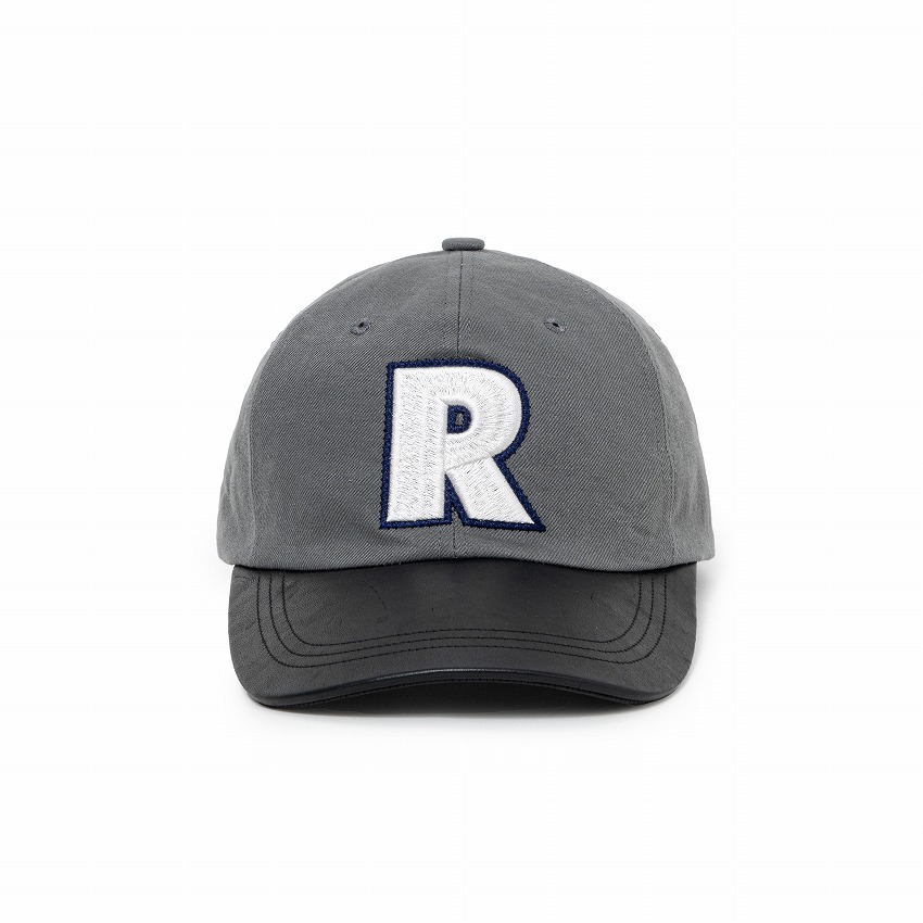 HORSE LEATHER COMBI CAP / NAVY
